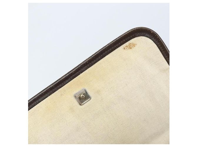 Gucci Borsa a Spalla GG Supreme PVC Beige Oro 223666 Auth YKZ033 D'oro - vista 10