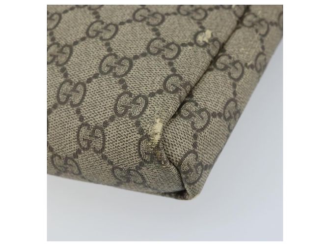 Gucci Borsa a Spalla GG Supreme PVC Beige Oro 223666 Auth YKZ033 D'oro - vista 16