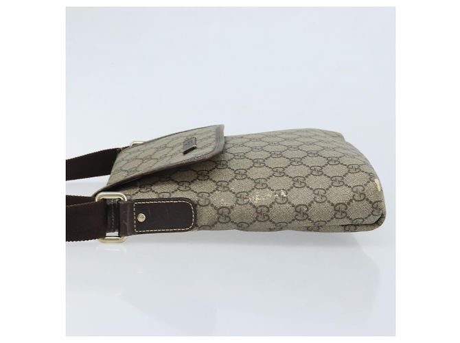 Gucci Borsa a Spalla GG Supreme PVC Beige Oro 223666 Auth YKZ033 D'oro - vista 4