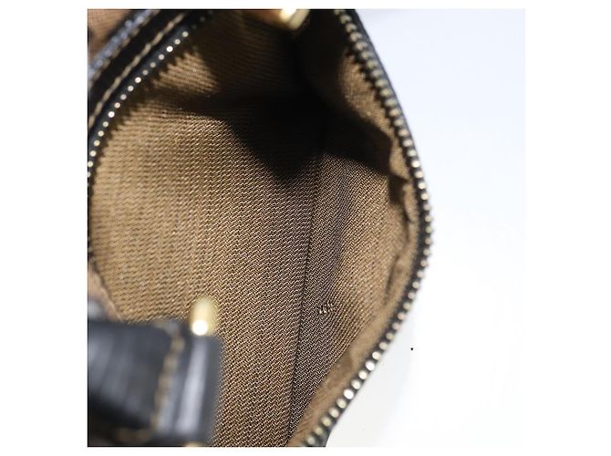 Borsa a mano in tela Zucca FENDI nera e marrone Auth YKZ272 Nero - vista 23
