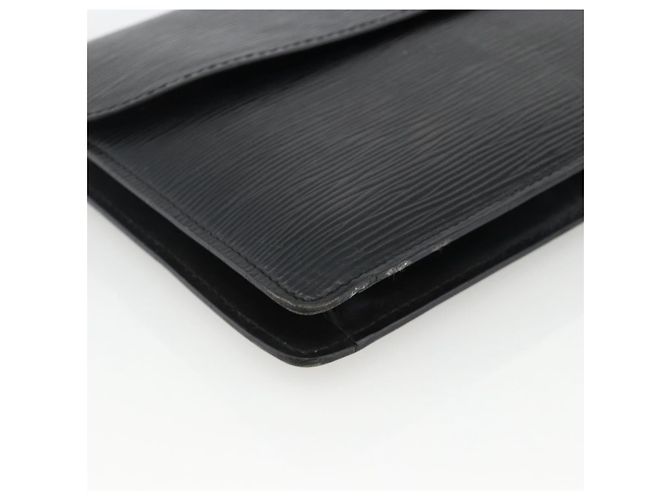 LOUIS VUITTON Clutch Epi Montaigne 27 Nero M52652 Auth LV ka3686 - vista 14