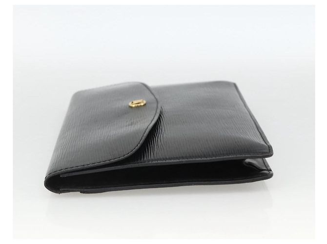 LOUIS VUITTON Clutch Epi Montaigne 27 Nero M52652 Auth LV ka3686 - vista 3