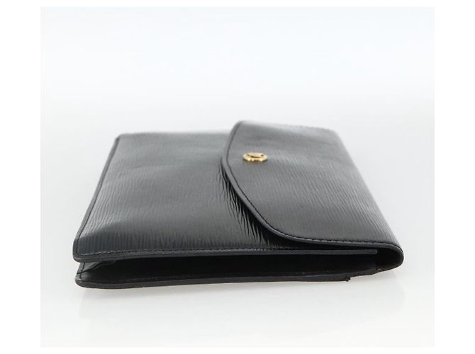 LOUIS VUITTON Clutch Epi Montaigne 27 Nero M52652 Auth LV ka3686 - vista 4