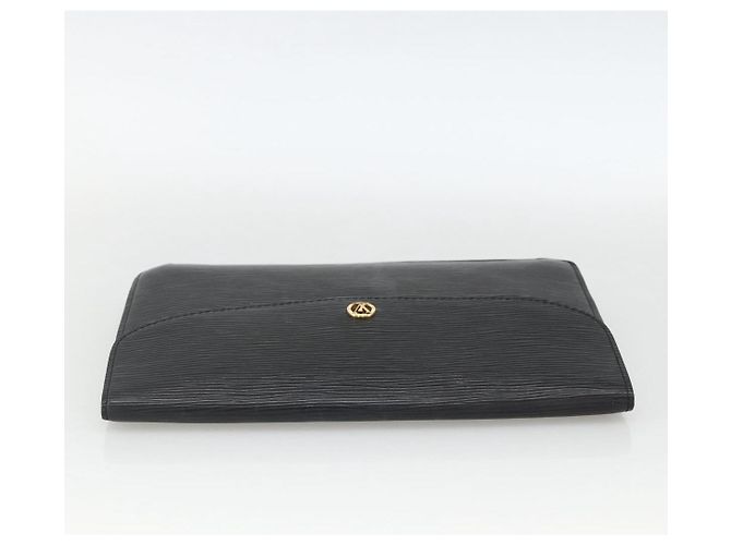 LOUIS VUITTON Clutch Epi Montaigne 27 Nero M52652 Auth LV ka3686 - vista 5