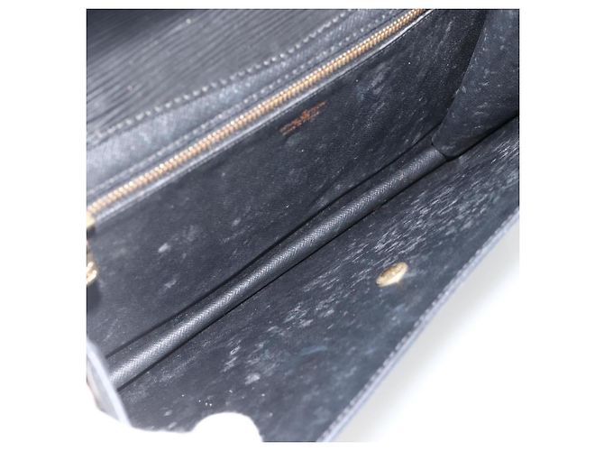 LOUIS VUITTON Clutch Epi Montaigne 27 Nero M52652 Auth LV ka3686 - vista 8