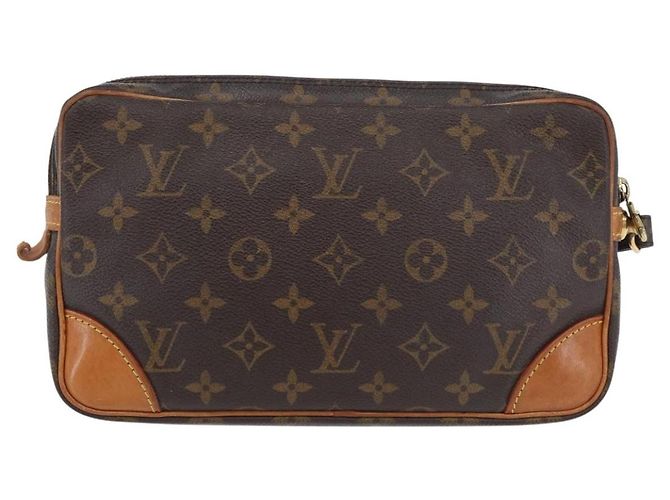 LOUIS VUITTON Clutch Marly Dragonne GM Monogram M51825 LV Auth hk3644 Monogramma - vista 3