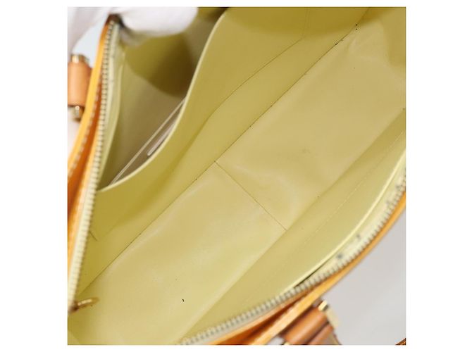 LOUIS VUITTON Borsa Tote Columbus Monogram Vernis Giallo Lime M91047 Auth AMZ001 D'oro - vista 11