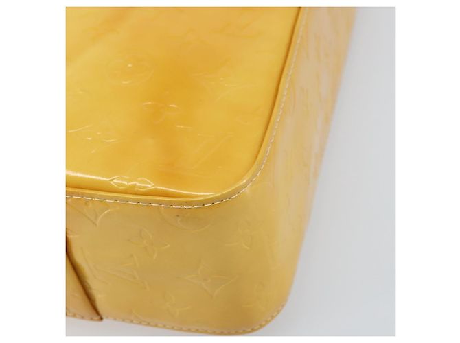 LOUIS VUITTON Borsa Tote Columbus Monogram Vernis Giallo Lime M91047 Auth AMZ001 D'oro - vista 14