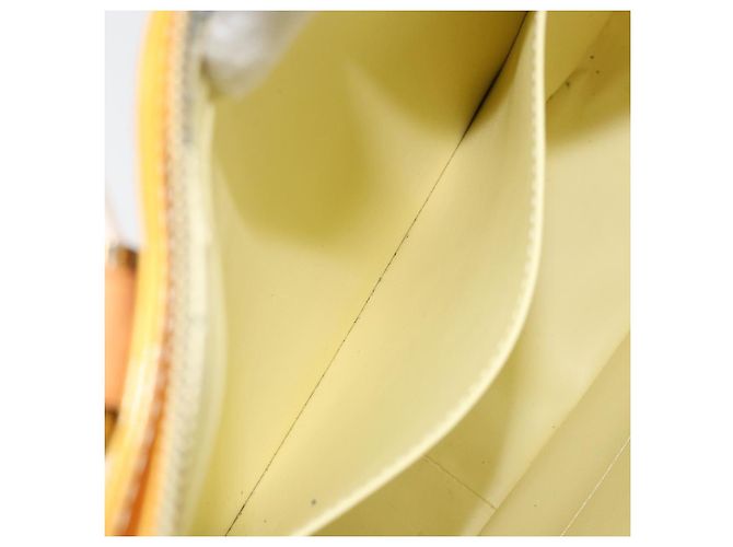 LOUIS VUITTON Borsa Tote Columbus Monogram Vernis Giallo Lime M91047 Auth AMZ001 D'oro - vista 22