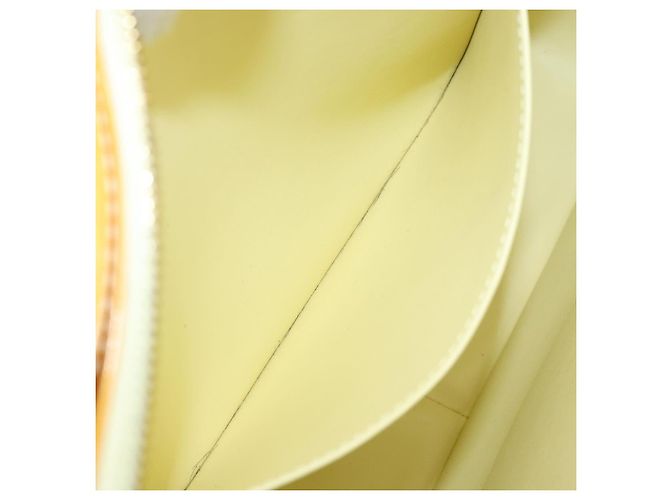 LOUIS VUITTON Borsa Tote Columbus Monogram Vernis Giallo Lime M91047 Auth AMZ001 D'oro - vista 23