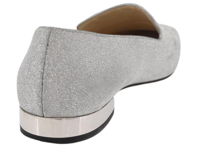 Pumps in pelle Jimmy Choo 34 1/2 Argento Auth 174629A - vista 19