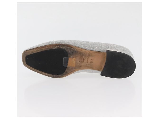 Pumps in pelle Jimmy Choo 34 1/2 Argento Auth 174629A - vista 23