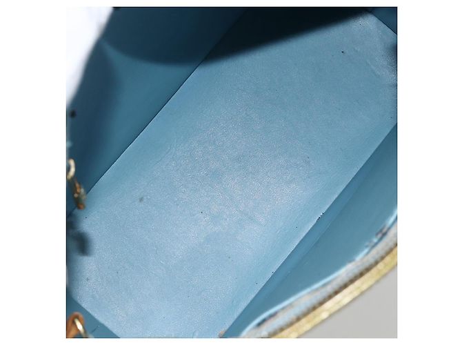 LOUIS VUITTON Borsa a Mano Monogram Vernis Houston Blu Baby M91005 LV Auth hk3630 Blu chiaro - vista 11