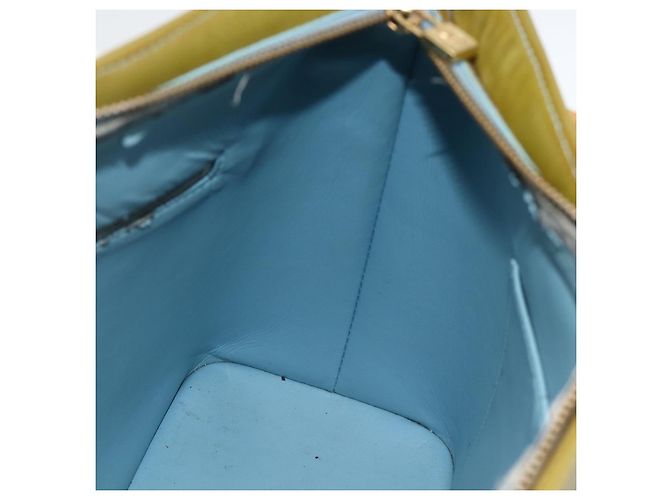 LOUIS VUITTON Borsa a Mano Monogram Vernis Houston Blu Baby M91005 LV Auth hk3630 Blu chiaro - vista 18