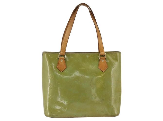 LOUIS VUITTON Borsa a Mano Monogram Vernis Houston Blu Baby M91005 LV Auth hk3630 Blu chiaro - vista 2