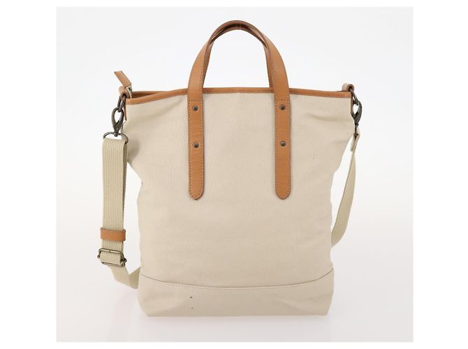Borsa a mano in tela Burberrys Nova Check Blue Label 4 pezzi marrone beige Auth mr2152 - vista 10