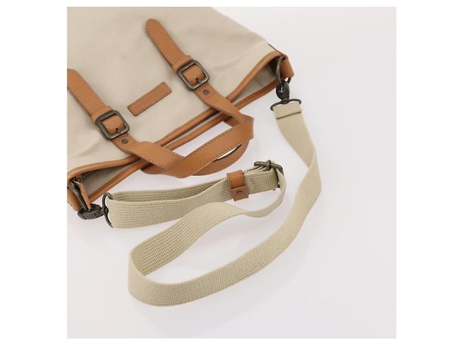 Borsa a mano in tela Burberrys Nova Check Blue Label 4 pezzi marrone beige Auth mr2152 - vista 12