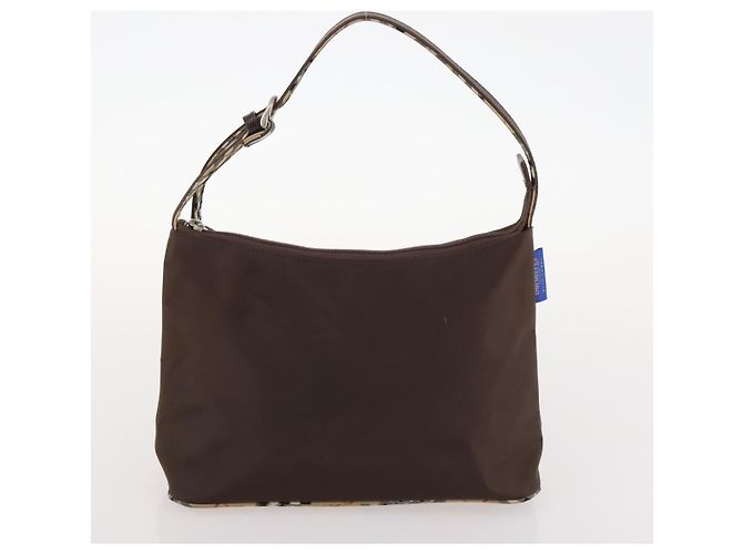 Borsa a mano in tela Burberrys Nova Check Blue Label 4 pezzi marrone beige Auth mr2152 - vista 21