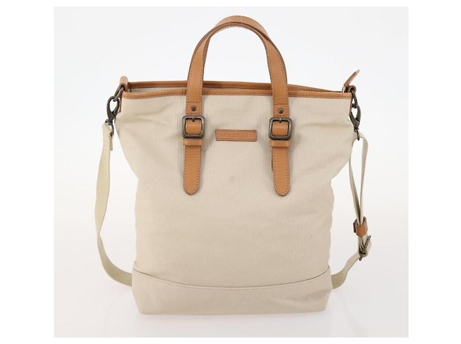 Borsa a mano in tela Burberrys Nova Check Blue Label 4 pezzi marrone beige Auth mr2152 - vista 9