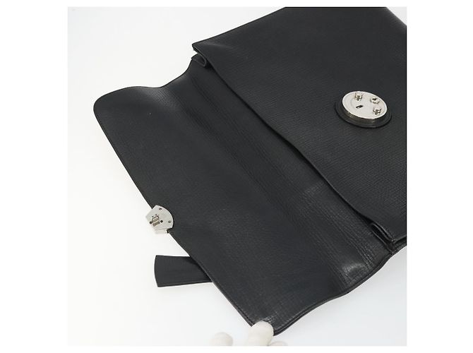 BALLY Borsa da lavoro in pelle nera argento Auth BSZ315 Nero - vista 18