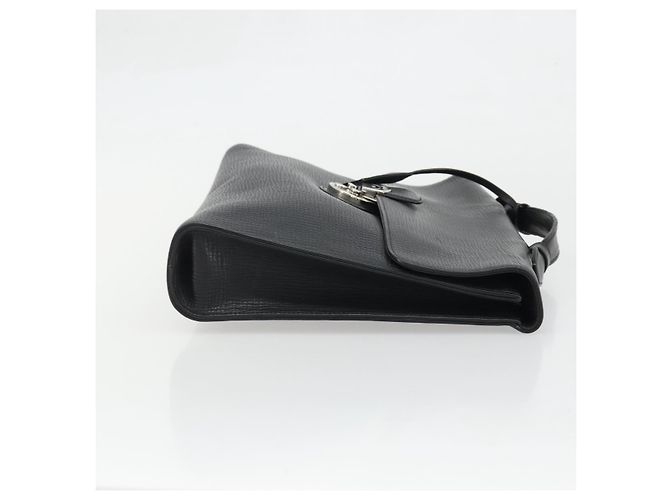 BALLY Borsa da lavoro in pelle nera argento Auth BSZ315 Nero - vista 3