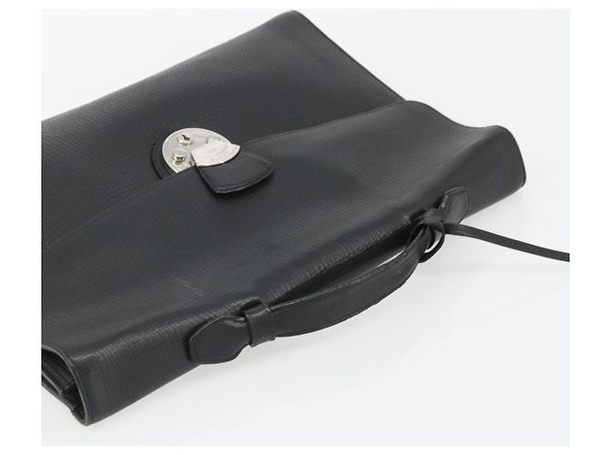 BALLY Borsa da lavoro in pelle nera argento Auth BSZ315 Nero - vista 6