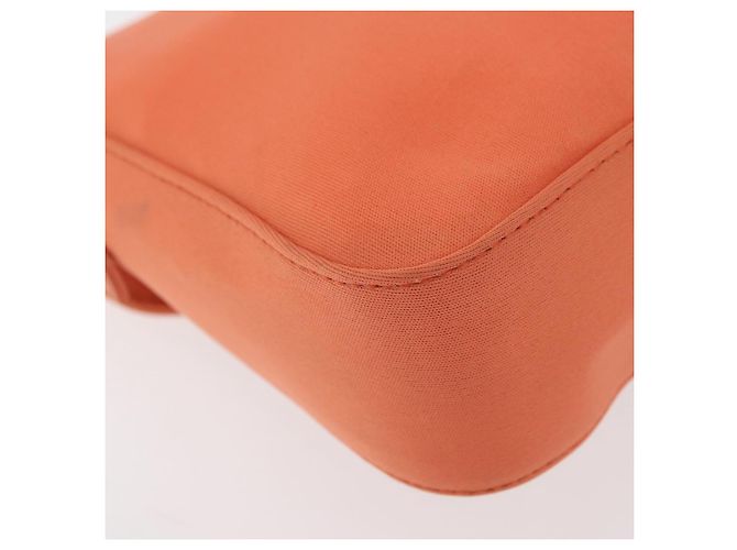 Borsa a Spalla FENDI Mamma Baguette Jersey Arancione Oro Auth am11272A D'oro - vista 16