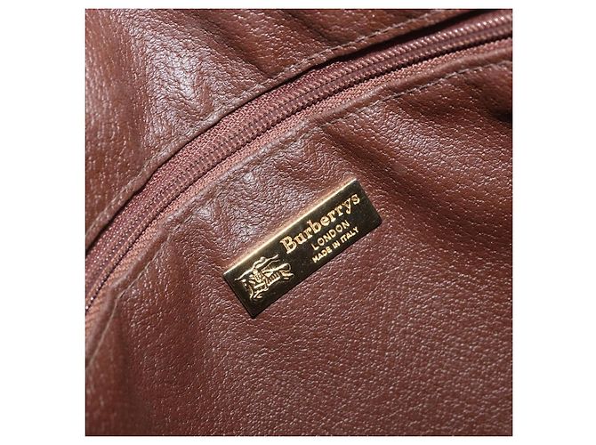Burberrys Nova Check Tote Bag aus PVC-Leder in Grün und Gold Auth YKZ143 Golden - Ansicht 11
