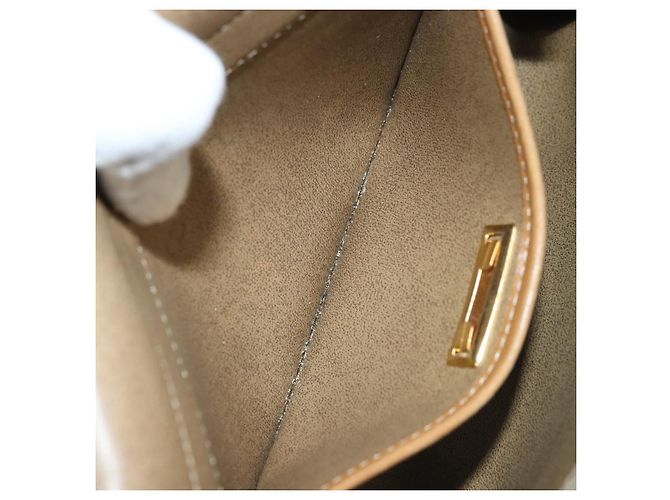 Christian Dior Borsa a spalla in tela a nido d'ape PVC beige oro Auth ARZ767 D'oro - vista 12