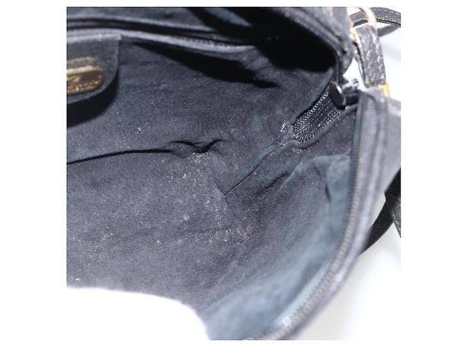 Borsa a Spalla in Pelle Nera e Oro GUCCI 007 115 4916 Auth 174376 Nero D'oro - vista 18