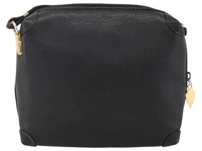 Borsa a Spalla in Pelle Nera e Oro GUCCI 007 115 4916 Auth 174376 Nero D'oro - vista 2