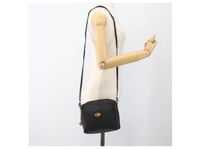 Borsa a Spalla in Pelle Nera e Oro GUCCI 007 115 4916 Auth 174376 Nero D'oro - vista 22