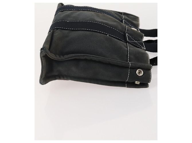 Hermès HERMES Fourre Tout PM Borsa a Mano Tela 2 Set Arancione Nero Auth 174217 - vista 4