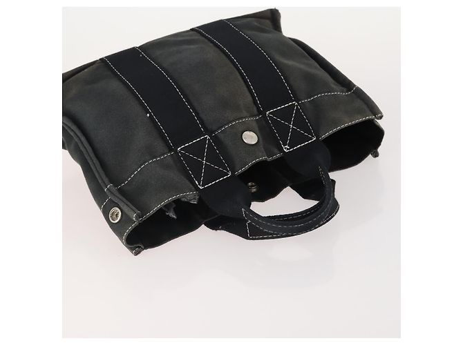 Hermès HERMES Fourre Tout PM Borsa a Mano Tela 2 Set Arancione Nero Auth 174217 - vista 5