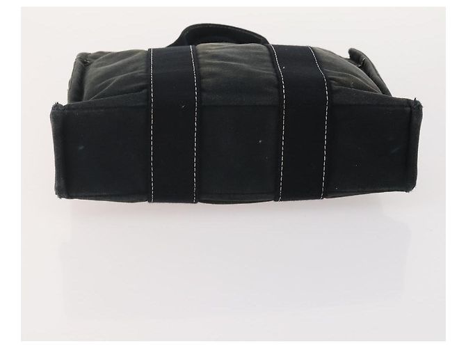 Hermès HERMES Fourre Tout PM Borsa a Mano Tela 2 Set Arancione Nero Auth 174217 - vista 6