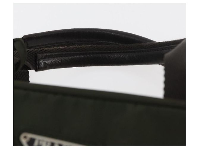 PRADA Borsa a mano in nylon khaki argento Auth ARZ822 Cachi - vista 8