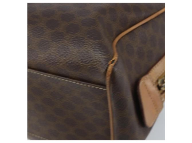 Céline Borsa a mano in tela Macadam CELINE in pelle PVC marrone oro Auth YKZ044 D'oro - vista 16