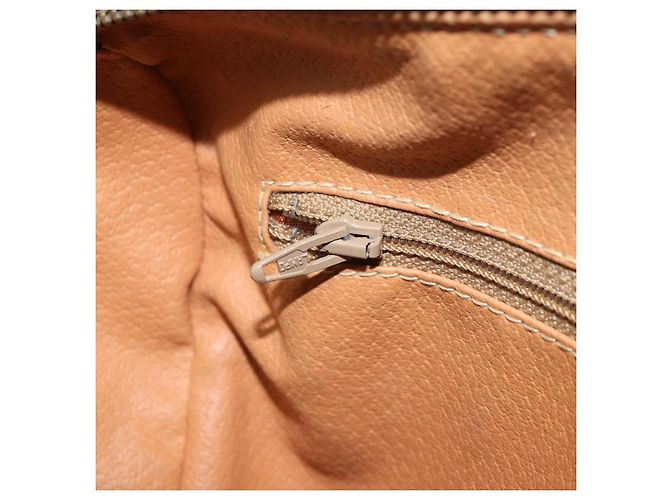 Céline Borsa a mano in tela Macadam CELINE in pelle PVC marrone oro Auth YKZ044 D'oro - vista 21