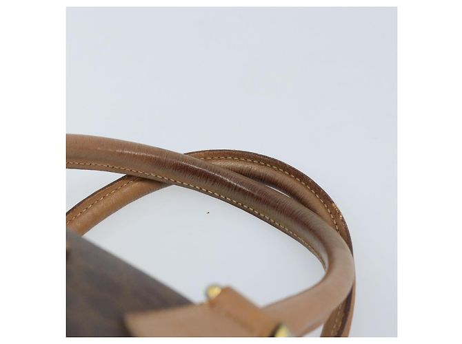 Céline Borsa a mano in tela Macadam CELINE in pelle PVC marrone oro Auth YKZ044 D'oro - vista 8