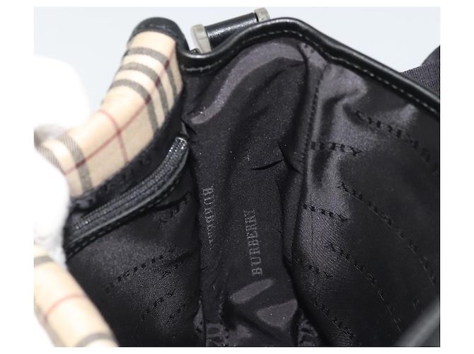 Borsa a Spalla BURBERRY in Nylon Nero Argento Autentica bs34401 - vista 18
