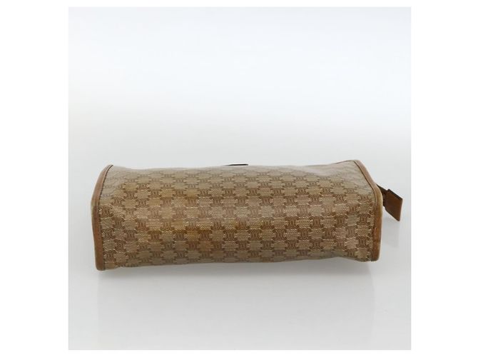 Céline Clutch in tela Macadam CELINE PVC 2 pezzi Marrone Beige Auth 174311 - vista 13