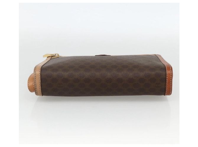Céline Clutch in tela Macadam CELINE PVC 2 pezzi Marrone Beige Auth 174311 - vista 6