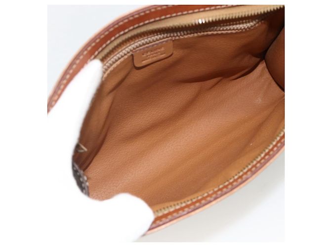 Céline Clutch in tela Macadam CELINE PVC 2 pezzi Marrone Beige Auth 174311 - vista 8