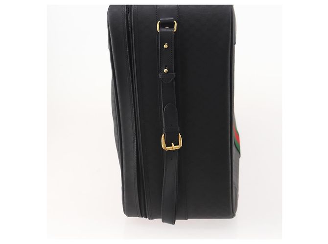 Padlock Baule Sherry Line in tela Micro GG di GUCCI Nero Oro Auth AMZ086 D'oro - vista 21
