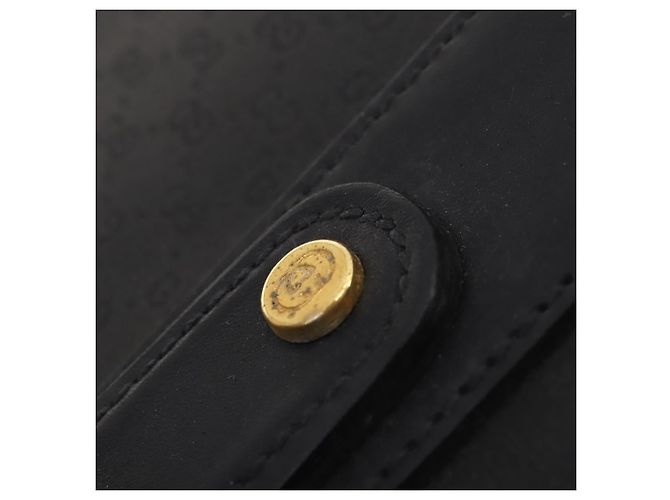 Padlock Baule Sherry Line in tela Micro GG di GUCCI Nero Oro Auth AMZ086 D'oro - vista 22