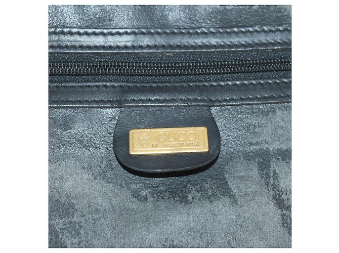 Padlock Baule Sherry Line in tela Micro GG di GUCCI Nero Oro Auth AMZ086 D'oro - vista 26