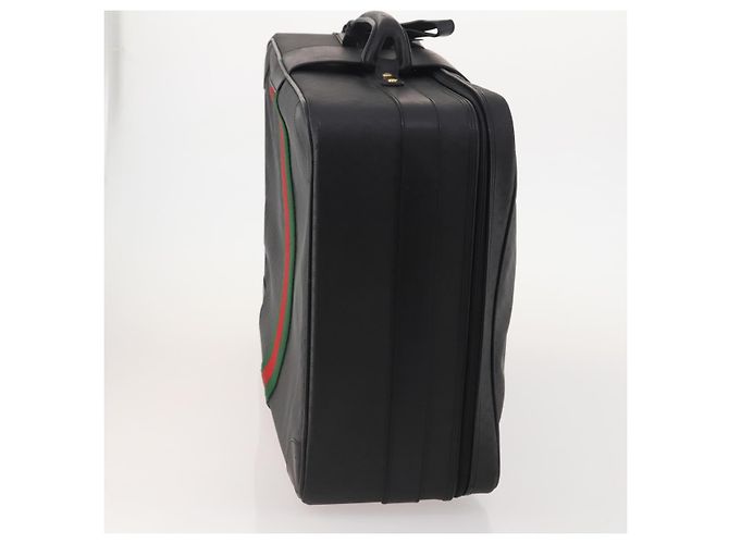 Padlock Baule Sherry Line in tela Micro GG di GUCCI Nero Oro Auth AMZ086 D'oro - vista 4