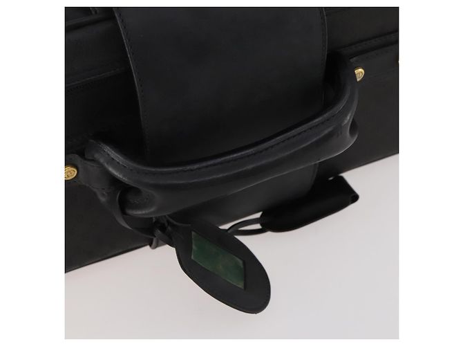 Padlock Baule Sherry Line in tela Micro GG di GUCCI Nero Oro Auth AMZ086 D'oro - vista 7