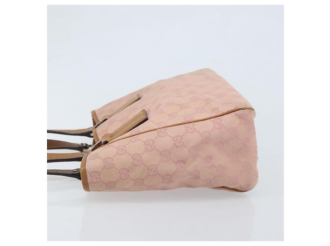 Borsa Tote GG Canvas Gucci Rosa Argento 113019 Auth AMZ077 - vista 4