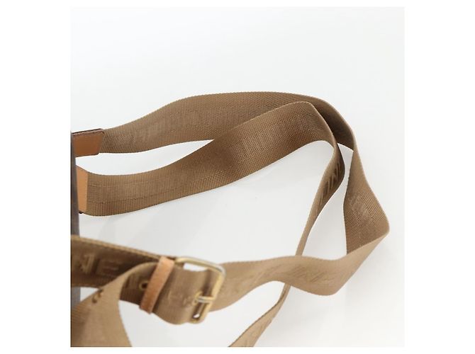 Céline CELINE Macadam Canvas Backpack PVC Leather Brown Gold Auth ARZ862 Golden - view 14